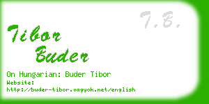 tibor buder business card